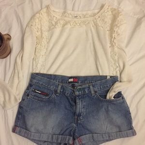Tommy Hilfiger | High waisted denim shorts